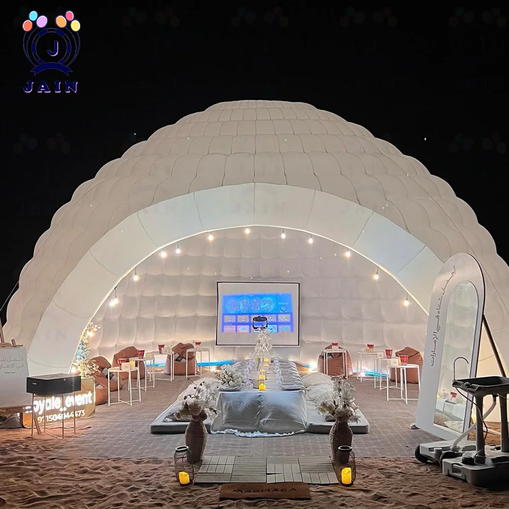 15/22/28FT Bar House Inflatable Dome Tent Igloo Disco Booth Party Tent Igloo Tent Outdoor Inflatable cube tent With Blower