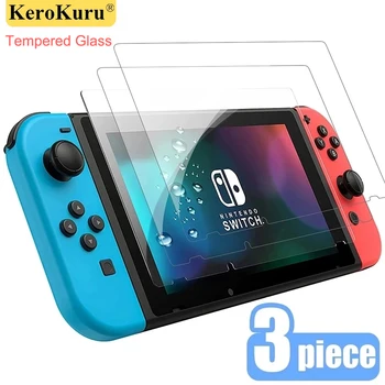 1/2/3 adet temperli cam nintendo anahtarı için Oled Lite ekran koruyucu Film Nintendos anahtarı NS koruyucu cam aksesuarları