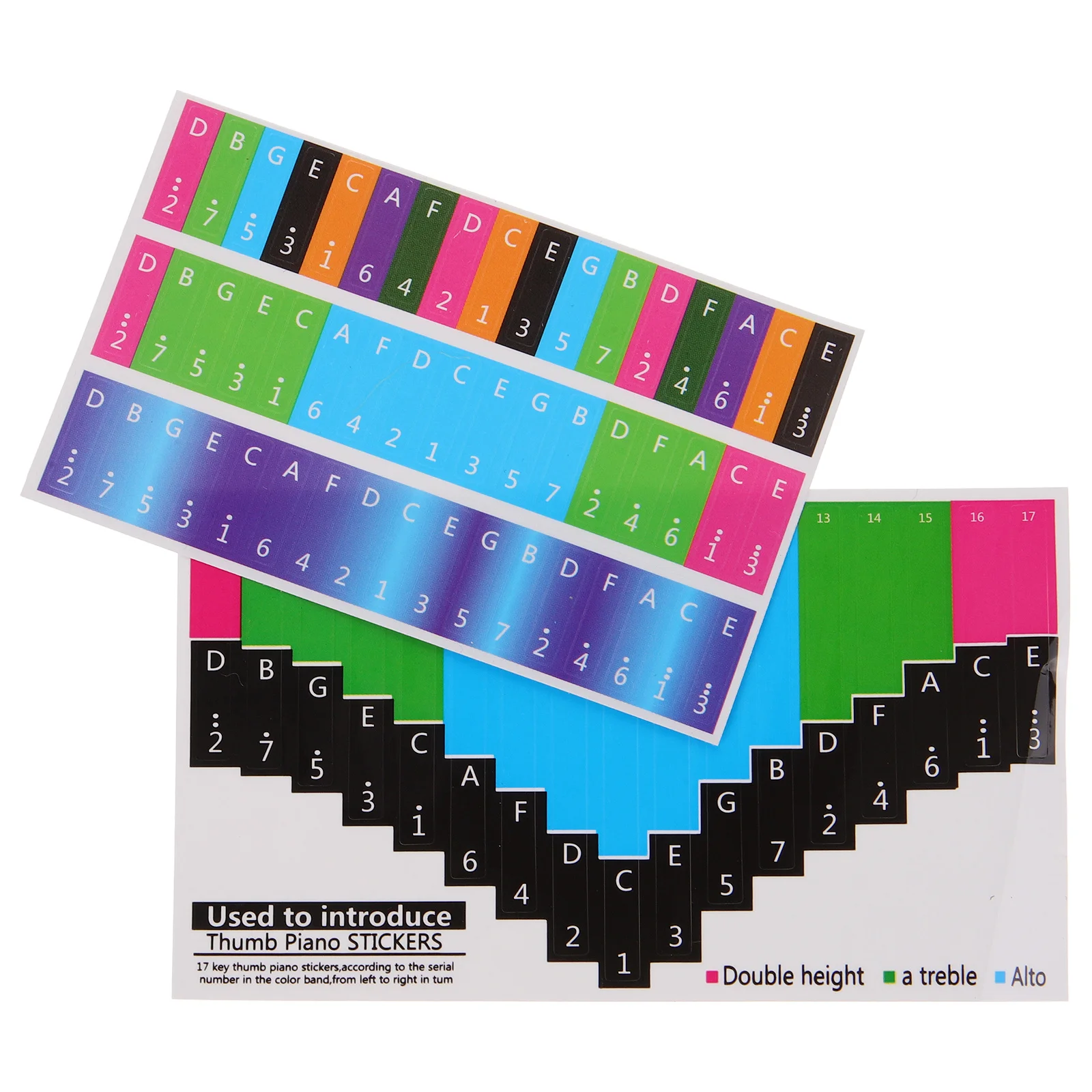 ملصقات مفاتيح البيانو من كاليمبا، ملحقات تحسين تقنية المتعلم الموسيقي التمهيدي #3