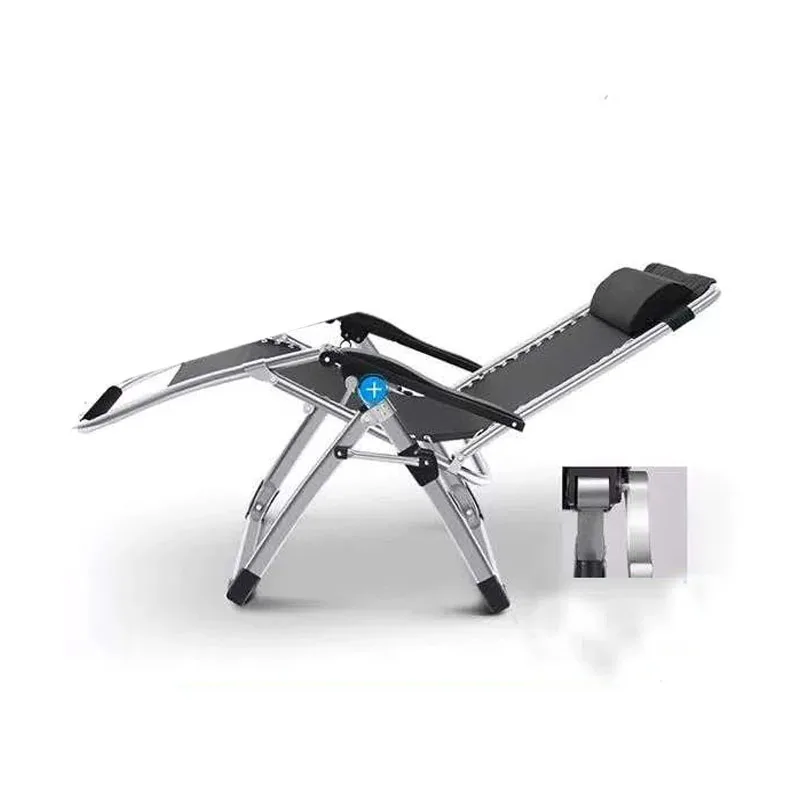 

Folding chair outdoor furniture Portable loungerbalcony terrace garden backrest armchair lunchbreak chairs bed upgradeextrawide