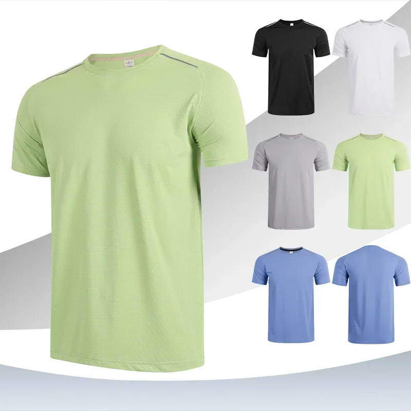 

Men's Short Sleeved Sports T-shirt, Track and Field Running Top, Quick Drying Training and Exercise Sports Shirt