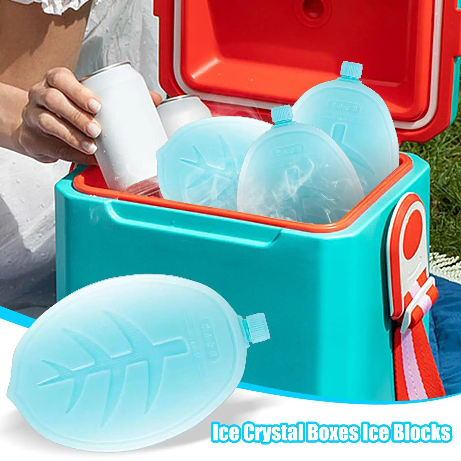 

Air Conditioner Ice Block Reusable Freezer Ice Blocks Camping Picnic Travel Food Fresh Storage For Drink Chillers Beverage