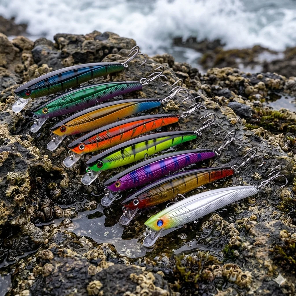Señuelos Minnow Wobbler – Buceo profundo para lubina y lucio - imagen 4