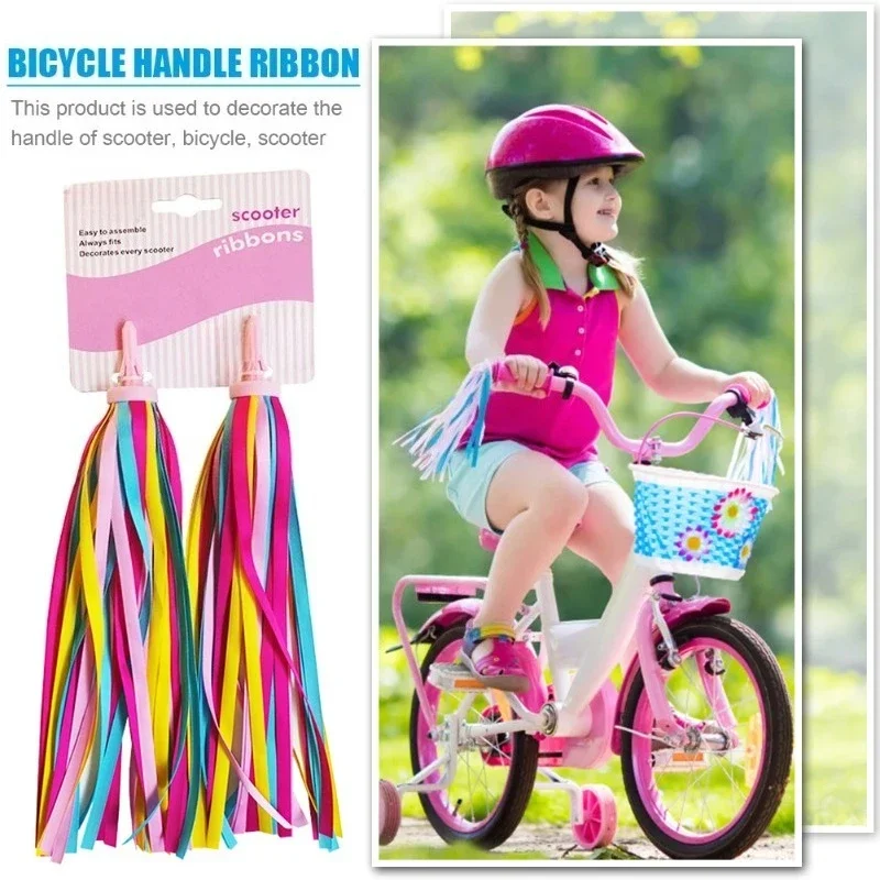 

Kids Cycling Handlebar Streamers (2PCS) - Vibrant Ribbon Decor for Boys/Girls, Fits Bikes, Scooters & Outdoor Riding Toys