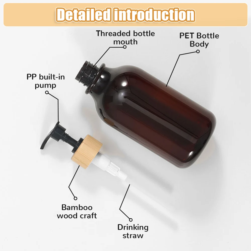 300/500ml Seife Dispenser Verdickt Nachfüllbare Shampoo Pumpe Flasche Lotion Container Seife Pumpe Tank Hand Waschen Badezimmer Zubehör