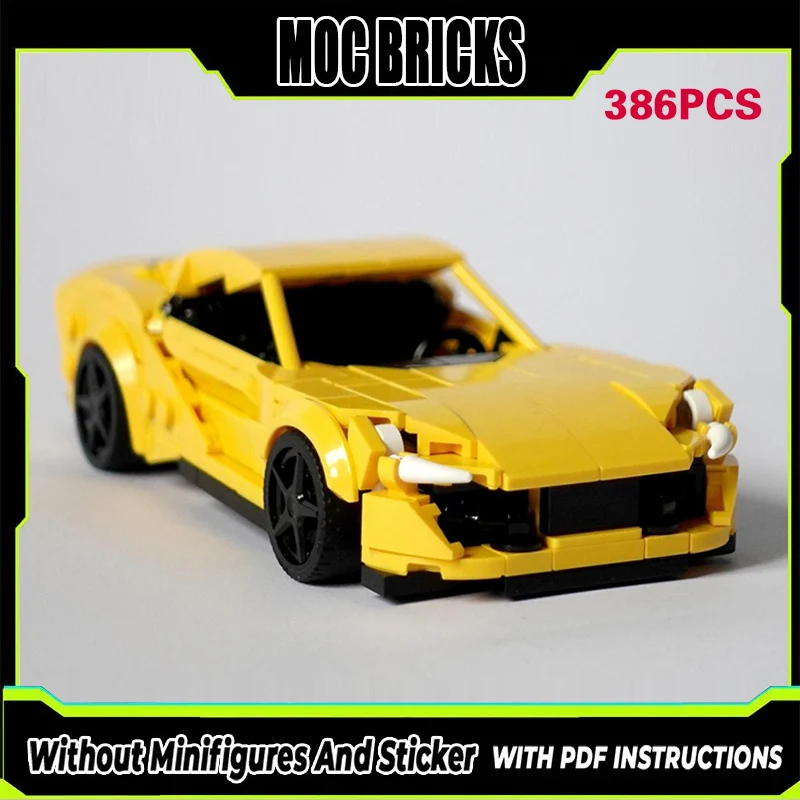 

Модель гоночного автомобиля Speed Racing Car MOC, конструктор из строительных блоков, 812 Superfast Hypercar, модульная технология, подарки, праздничный набор для сборки, детские игрушки.
