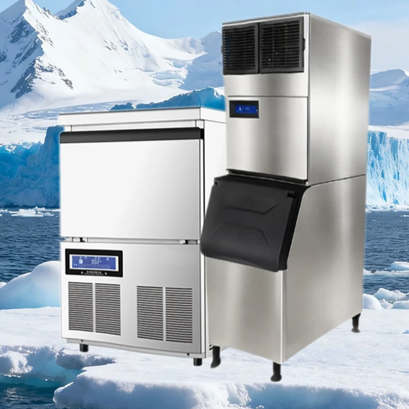 Spray-cooled Ice Maker Milk Tea Shop Preservation Ice Maker Industry Durable Commercial Furniture Macchina Del Ghiaccio ZYZBJ60