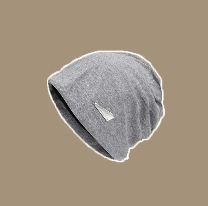 Gorro Baotou con circunferencia de cabeza grande para mujer, gorro apilable, moda de otoño e invierno, protección para los oídos, sombrero de confinamiento, sombrero para el frío