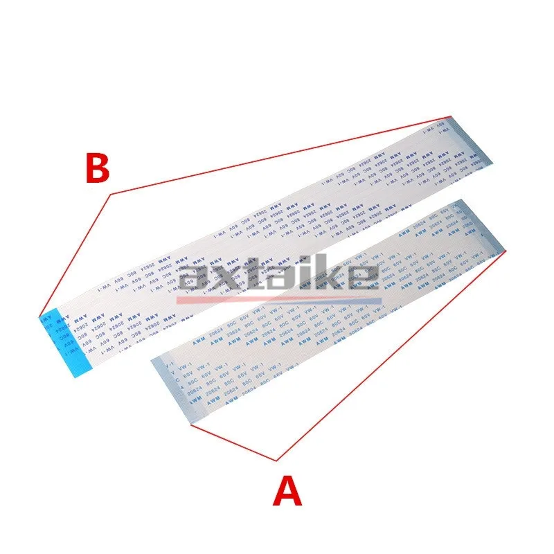 10PCS FPC FFC Flexible Flat Cable 4-60Pin 1.0MM Pitch A-Type B-Type 5-20CM Length for Printer Scanner Industrial Equipment