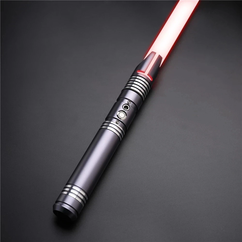 RGB Metalen Laser Lightsaber Rave Speelgoed Zwaar Dueling Gladde Schommel Metalen Zwaard Sjorren Wapen Cosplay Speelgoed