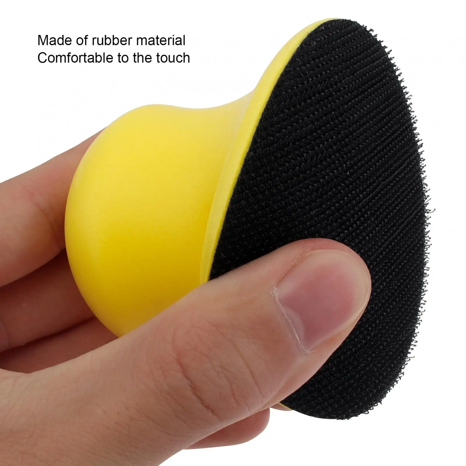 Supporto per disco abrasivo da 3 pollici Supporto per carta vetrata Tampone per lucidatura Blocchi per molatura manuale per la lavorazione del legno Strumento di lucidatura manuale