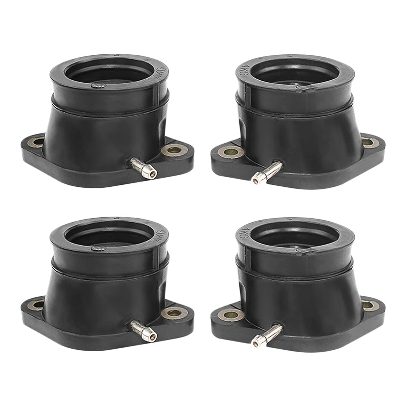 4Pcs Motorcycle Carburetor Interface Intake Outlet Manifold For Yamaha XJR1200 XJR 1200 SP XJR1300 XJR 1300 SP 1994-2005