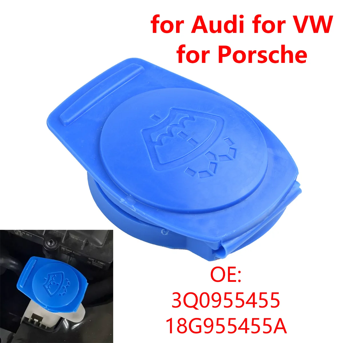 3Q0955455 für Porsche Cayenne für VW für Audi für Seat für Skoda Octavia Auto Scheibenwaschflüssigkeit Reservoir Kappe – Detail 1