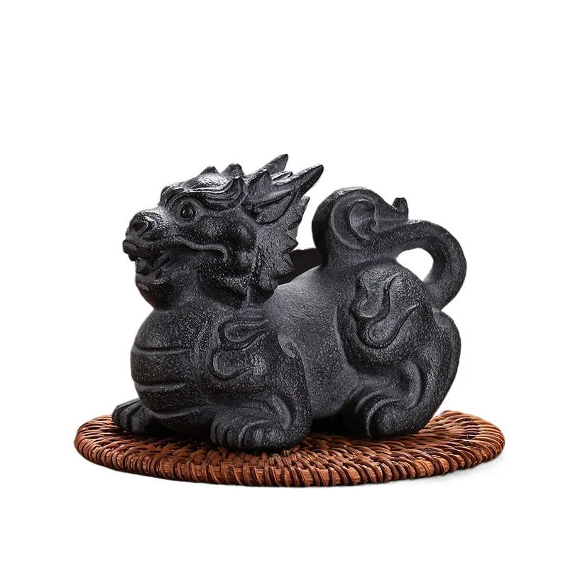 

Handmade natural Wujinshi tea pet