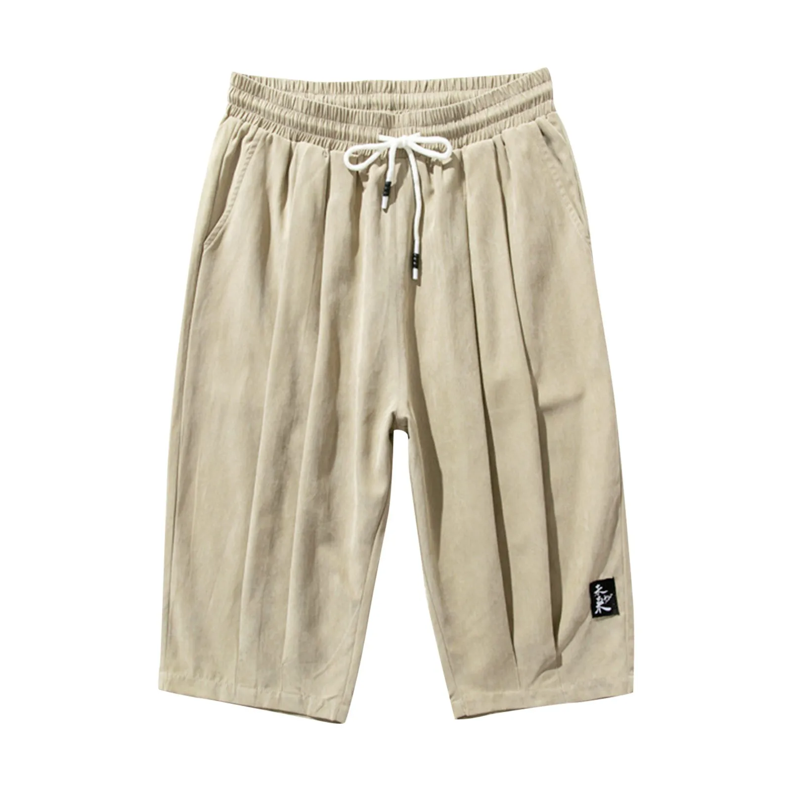 Pantaloncini Casual larghi estivi da uomo pantaloncini corti da uomo con ricamo traspirante a gamba dritta Plus Size pantaloncini da spiaggia