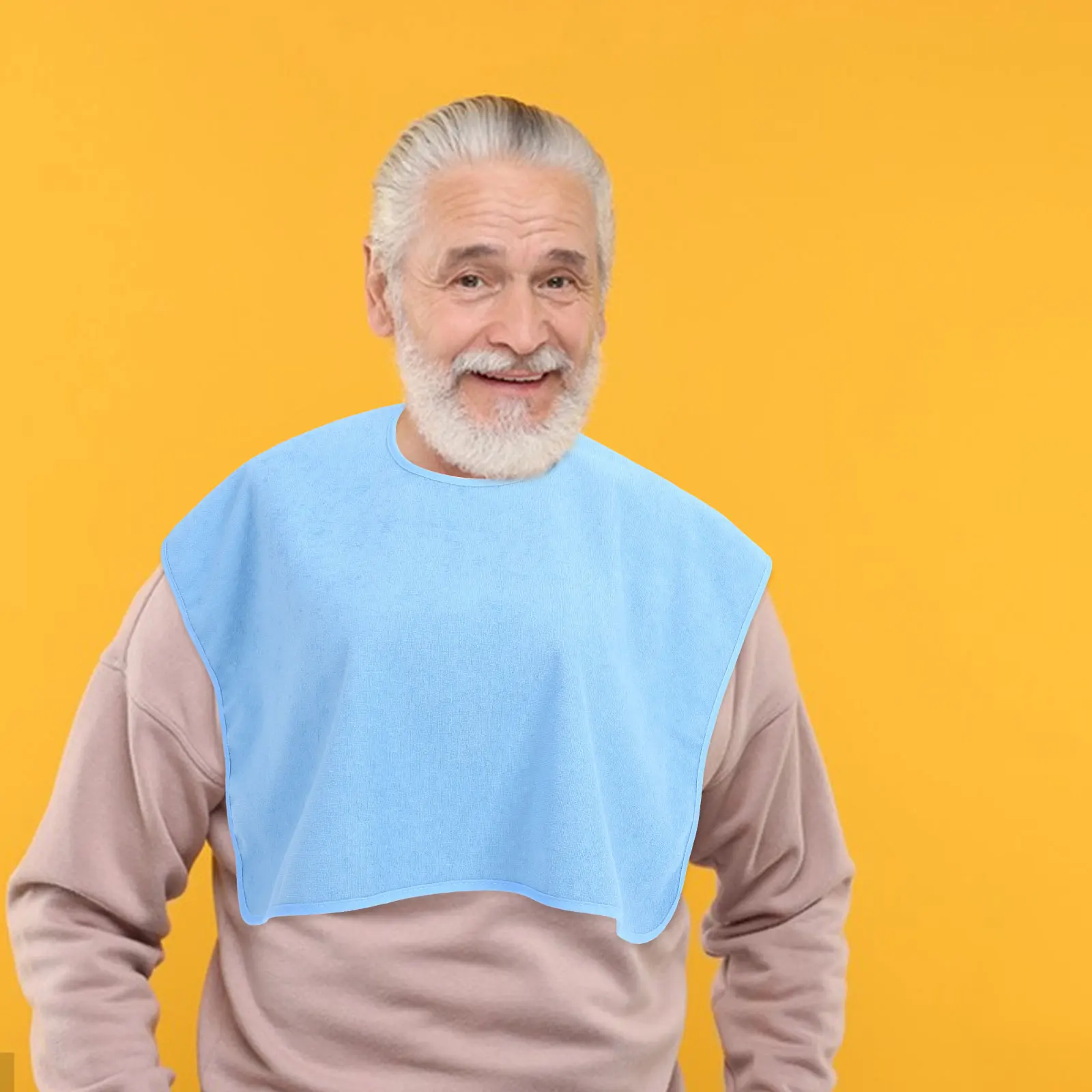 

Adult Bibs For Seniors Washable Cloth Dining Protector Elderly Mealtime Reusable Senior Eating Bib Bedridden Friendly