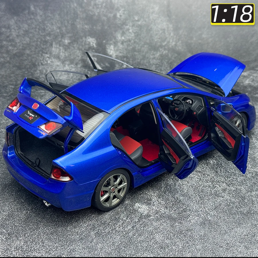 WELL 1:18 for Honda Civic FD2 type R Sports car metal model car model send friends static decoration