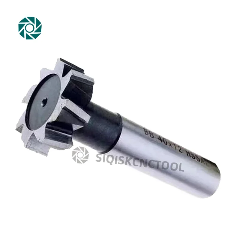 Cortador de fresado de ranura en T para Metal HSS Woodruff Key Seat Router Bit espesor 1-12mm diámetro 8-50mm