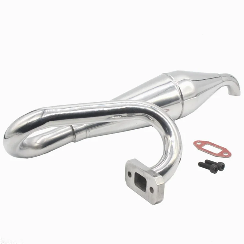 For 050024 1/5 RC Remote Control Model Car Muffler Metal Exhaust Pipe,Modified and Upgraded Accessories