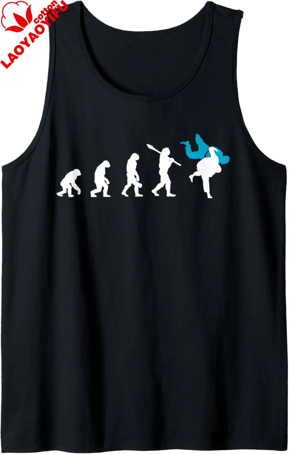 Brazilian Jiu Jitsu BJJ Evolution Judo Throw Tee Gift Tank Top Sweatshirt Sleeveless Soft Simple  Sports Sweat Absorbent Cotton