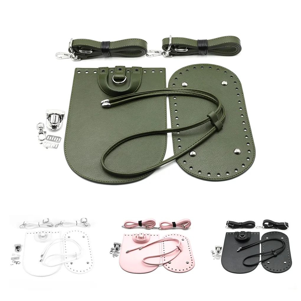 Kit de reparación de bolsos DIY para adultos, conjunto de correa de hombro Base de ganchillo, mochilas, fabricación de carteras, suministros hechos