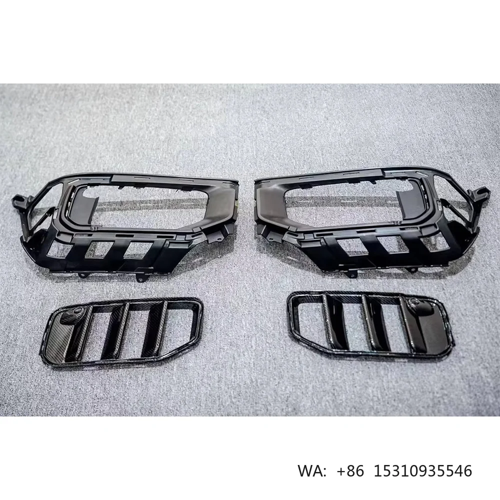 W465 G63 Dry Carbon Fiber Front Bumper Air Vents for 2025+  G Wagon with Base Frame Replace