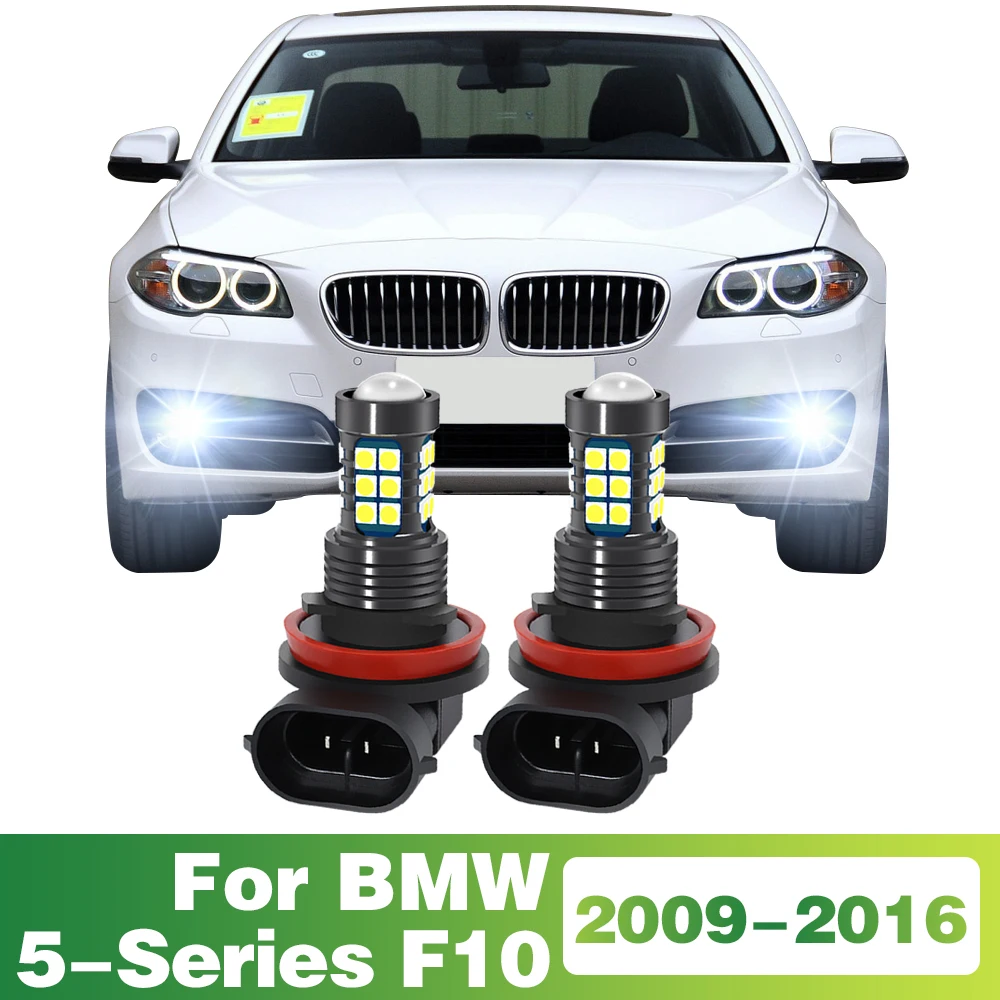 2 Pcs LED Lamp Car Front Fog Light For BMW 5-Series F10 2009 2010 2011 2012 2013 2014 2015 2016 Accessories