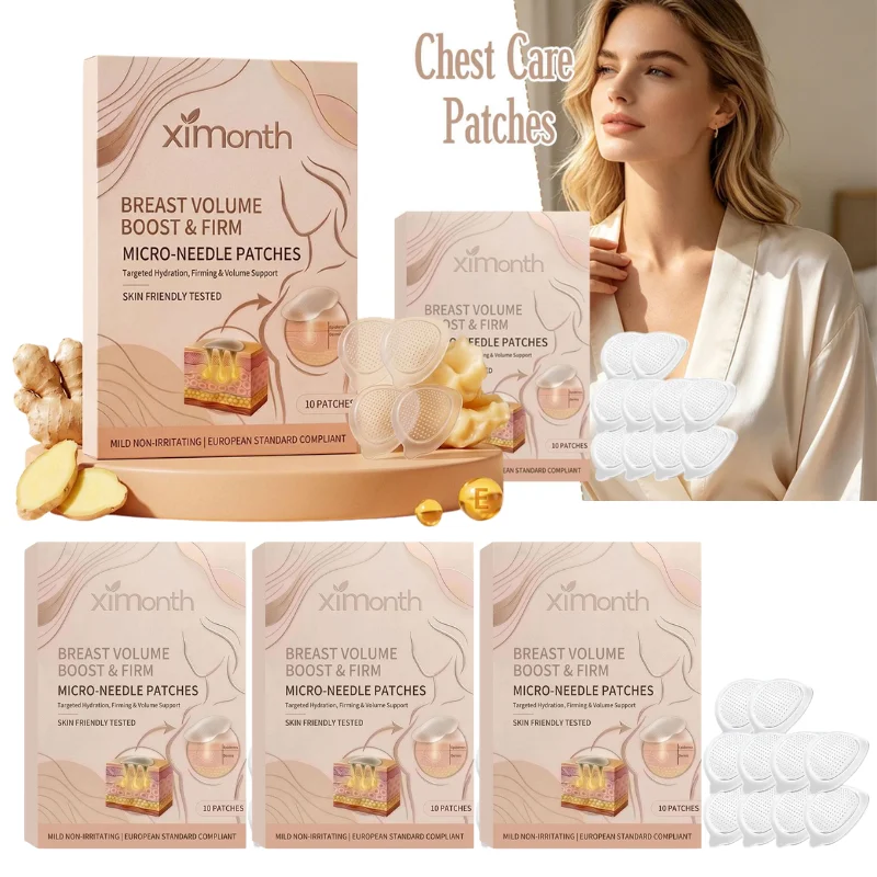 Boost Firm Micro‑Needle Breast Care Patches Hydrating Nourishing Gentle Body Skin Care Patches Increased Skin Elasticity