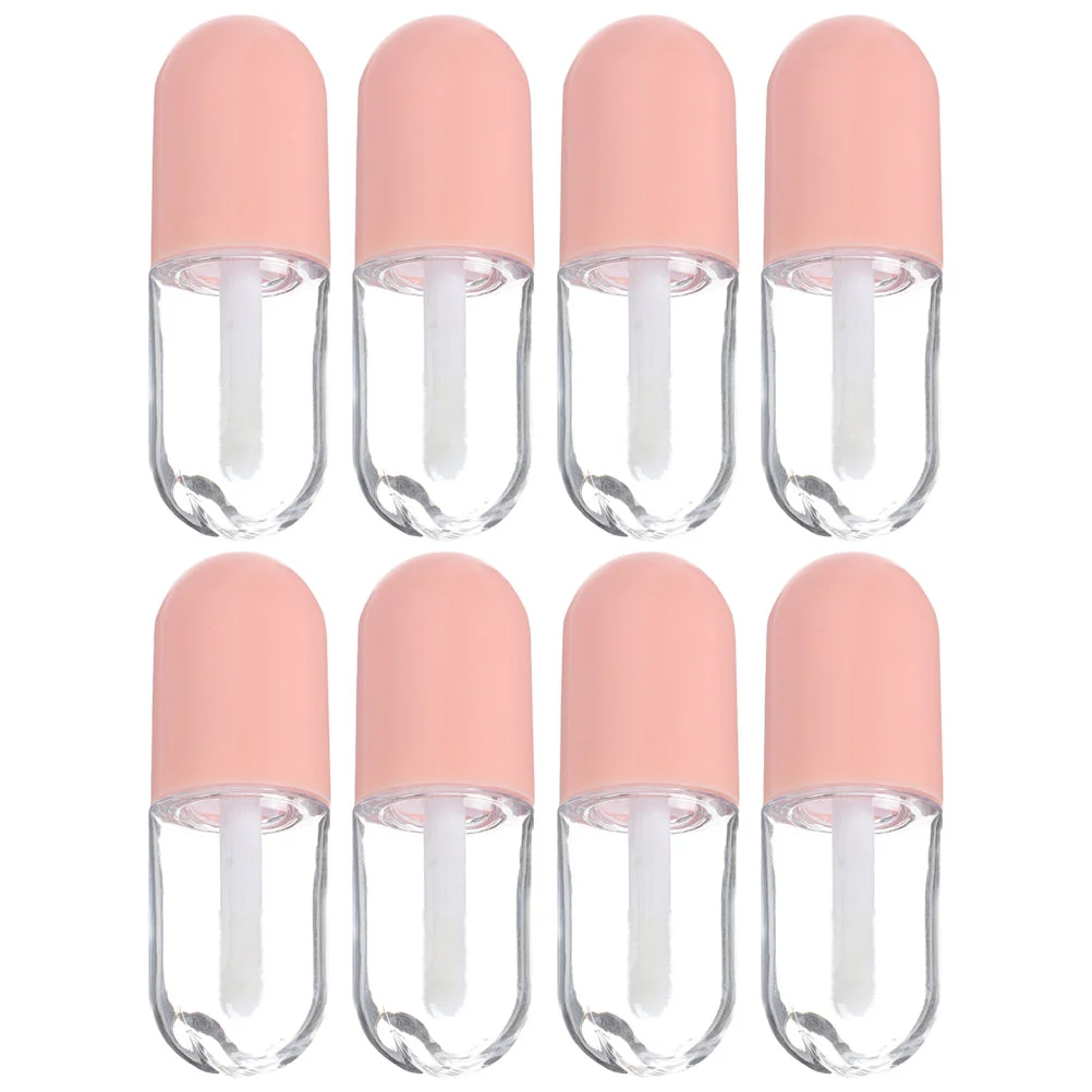 Tube de Baume en Vrac Clair Jules Gloss, 8 Pièces, Récipient d'Huile Rose, Voyage