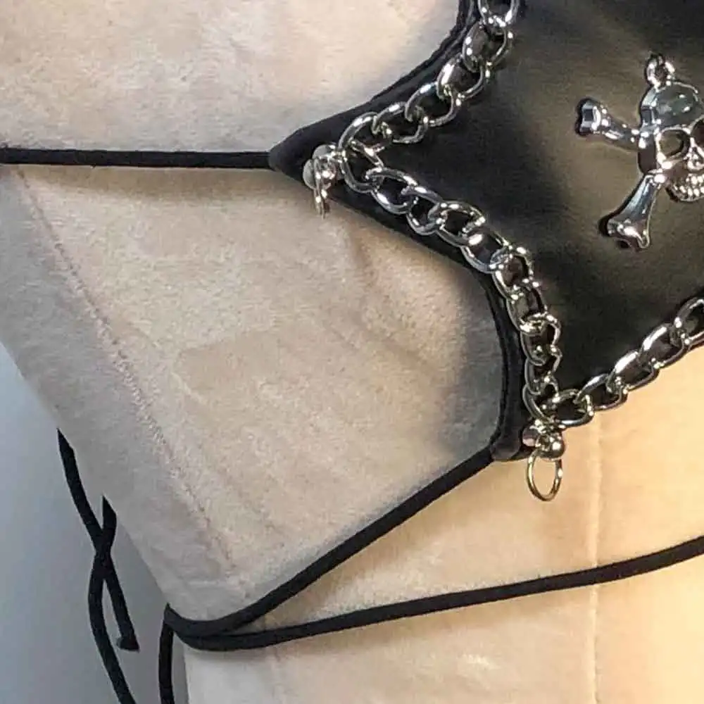 Goth Tops Rave Outfits Scene ALT Festival Bra Y2K T-shirt Punk Rock Clothes 2026 Grunge Emo Clothing Gothic Tank Cyber - view 3