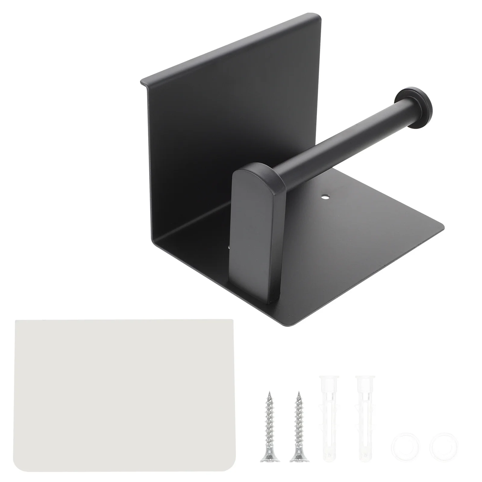 

Wall Mounted Paper Holder Thickened Stainless Steel Rod Toilet Paper Holder Bathroom Storage Shelf Moisture Proof Anti-Rust