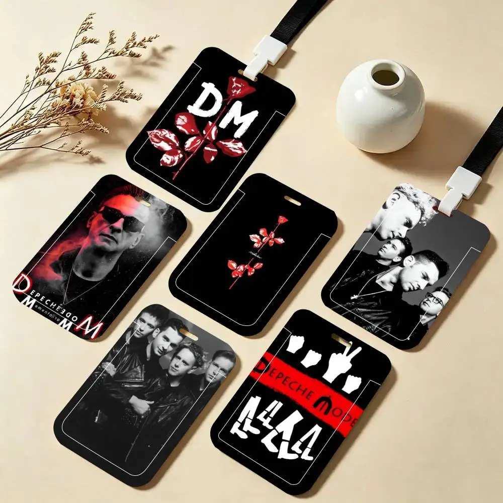 

Band D-Depeche M-Mode ID Card Holder Neck Strap Pendant Door Badge Holder Lanyards Keychain Work Credential