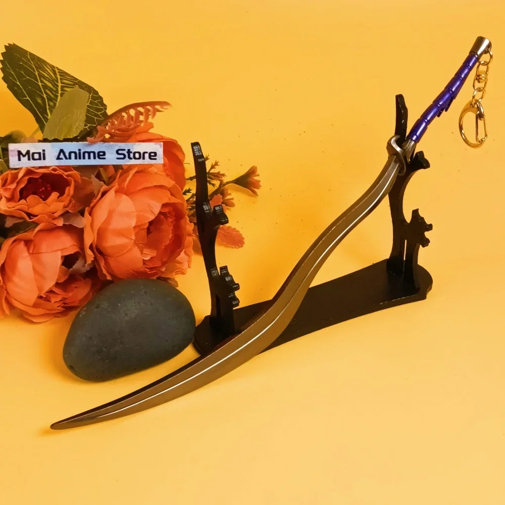 8,6-calowa Metalowa Katana Elden Oryginalny Samurajski Saber Stalowy Miecz z Ząbkami Anime Nóż Ninja Realistyczny Rozmiar Japońska Katana Niedziałający Nóż Zabawka Prezent