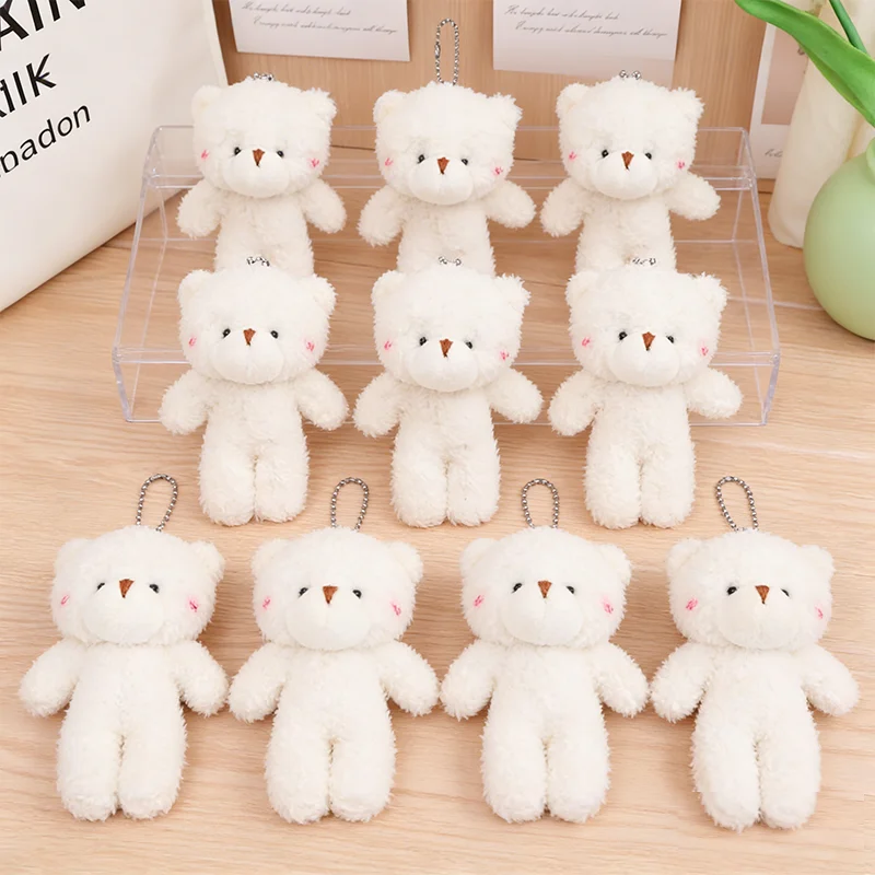 10 Stück Mini Plüschbären Niedliche Tierfiguren Kleine Bären-Puppen Spielzeug Schlüsselanhänger Taschenanhänger Ornament Weiches Stofftier Mädchen Party Geschenk – Detail 3