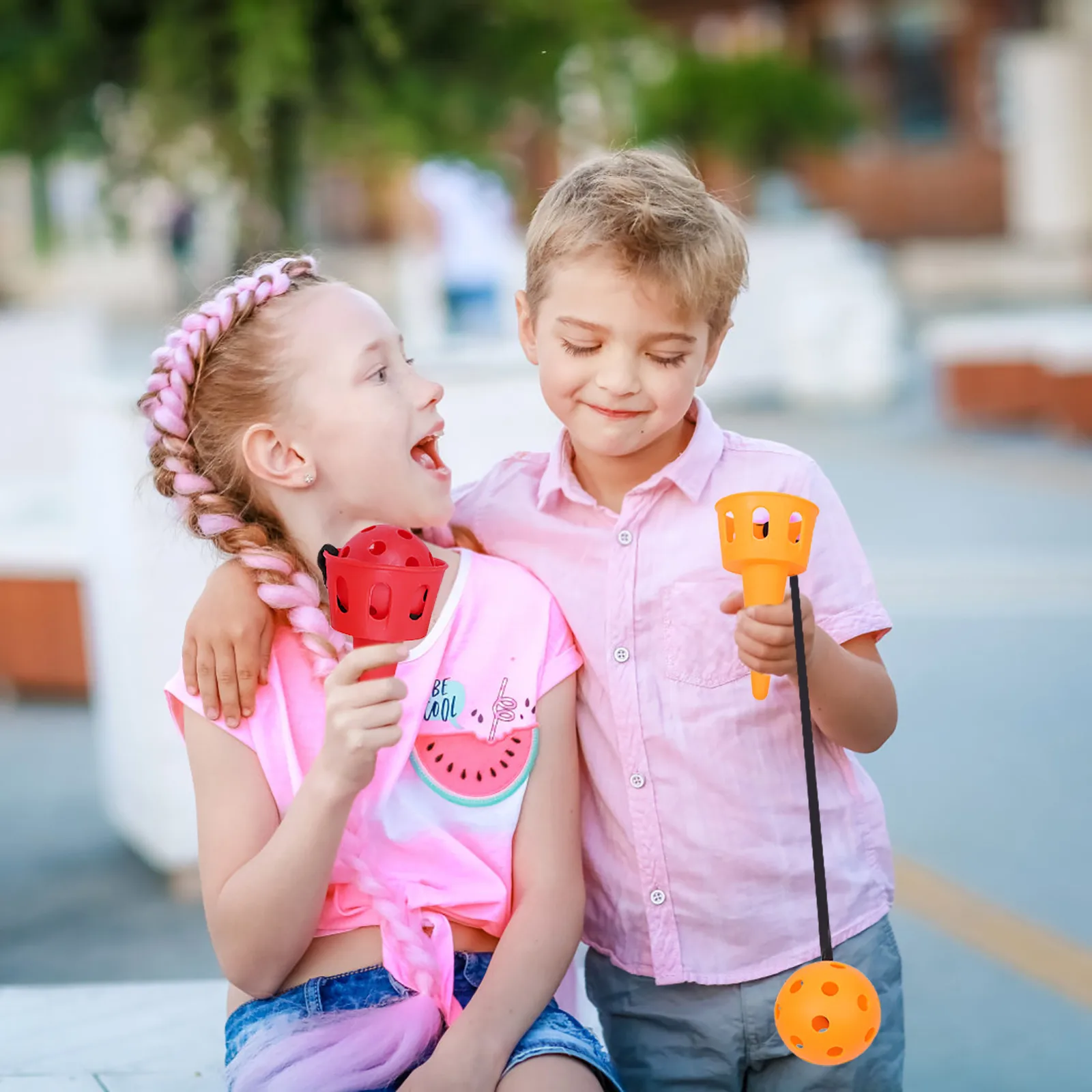 Buitensport Speelgoed Kinderen Gooien Vangst Bal Kleuterschool Ouder-Kind Leuk Zacht Speelgoed Zintuiglijke Trainingsapparatuur Vanger