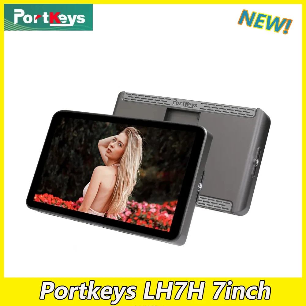 

Portkeys LH7H 7inch 3D LUT 1000:1 Bright Monitor 1920X1080 HD Input/Output 4K30p /1080p60 HD Input/Output Interface Touch Screen