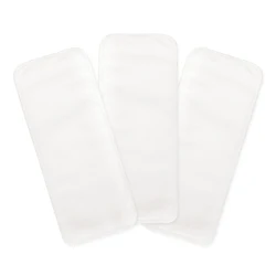 3Pcs Microfiber Inserts,Soft Cloth Diaper Liner,3-Layer Absorbent Inserts,Reusable Rayon Liners for Baby Cloth Diapers