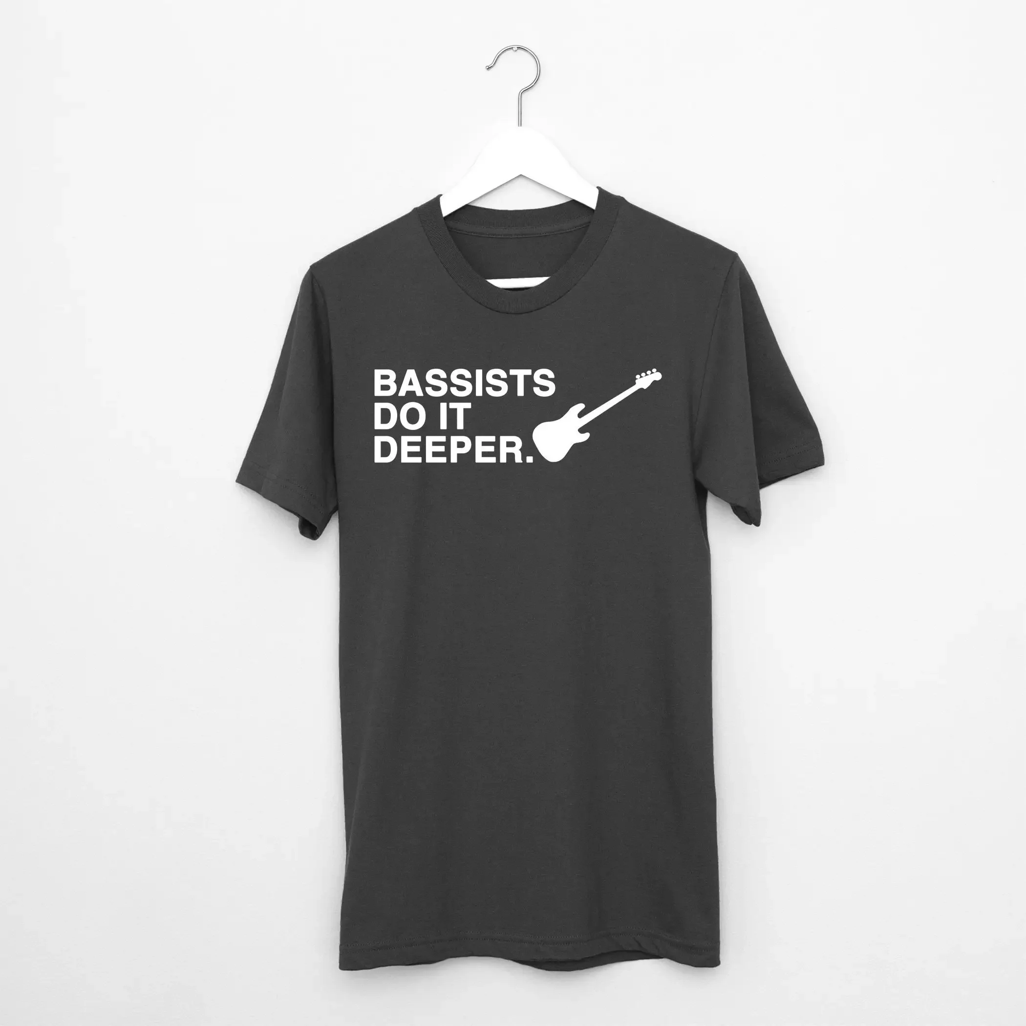 Bassists Do It Deeper T Shirt music band bass player guitar