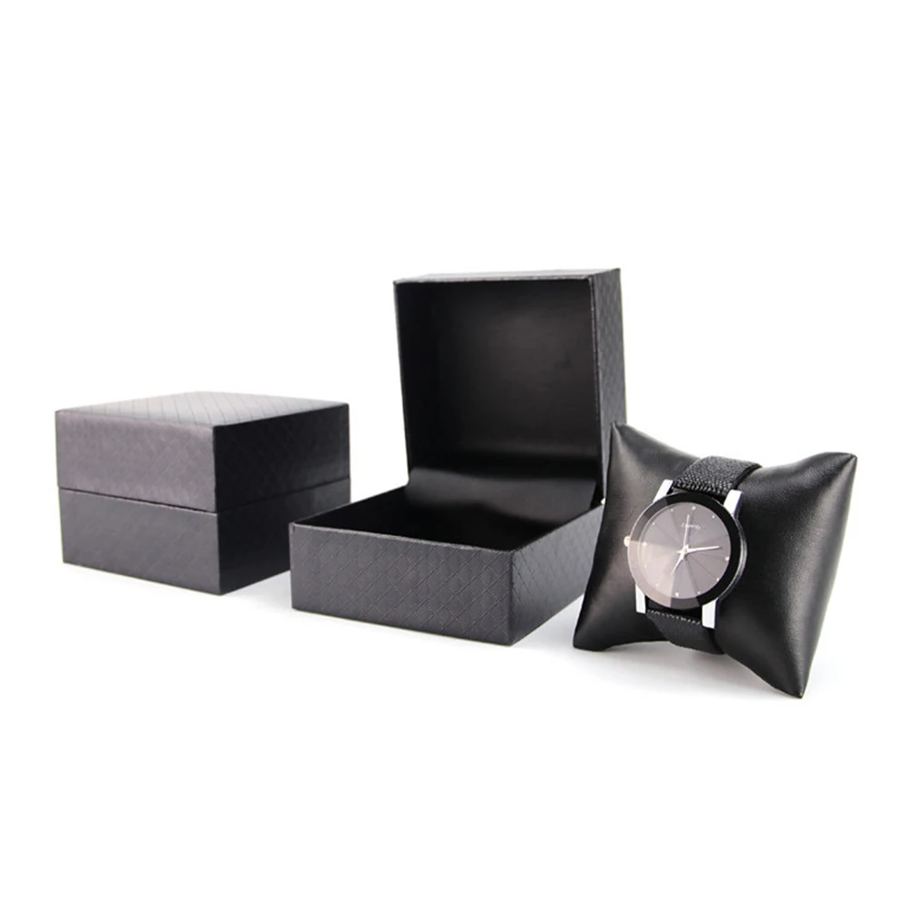 

2Pcs Watch Storage Box Removable Pillow Luxury Material Jewelry Case Bracelet Holder Organizer Gift for Home Shop