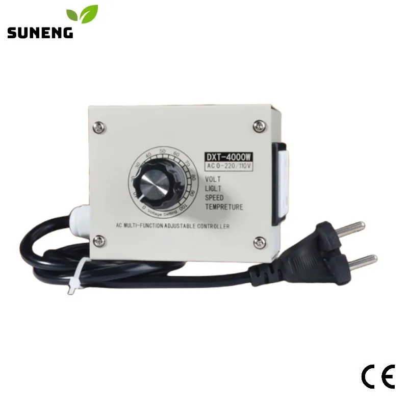 Adjustable Voltage Regulator AC 220V 4000W  SCR Adjustable Dimmer Speed Temperature Light Compact Variable Voltage Controller