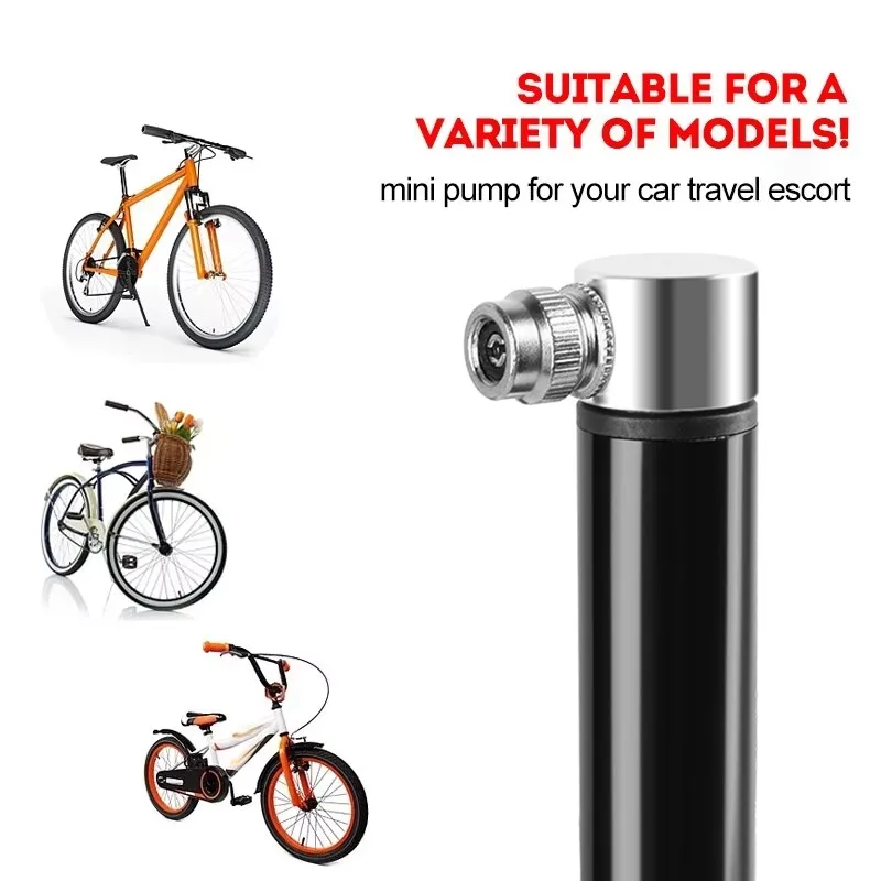 Portable 120 PSI Mini Cycling Tire Air Pump Pocket Hand Inflator For MTB Bike Mountain Road Bicycle Motorcycle Accessories
