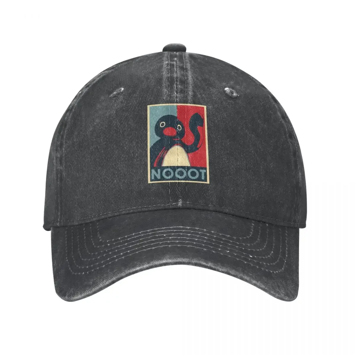 

NOOOT Pingu Baseball Caps Penguin Funny Denim Caps Original Hat Vintage Hip Hop Workouts Snapback Cap for Men Women