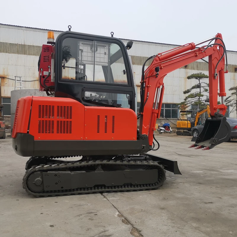 Customized Factory Low Price 3 Ton Closed Cab Excavator Small Digger Bagger Euro 5 EPA 4 3 Ton Hydraulic Mini Excavator