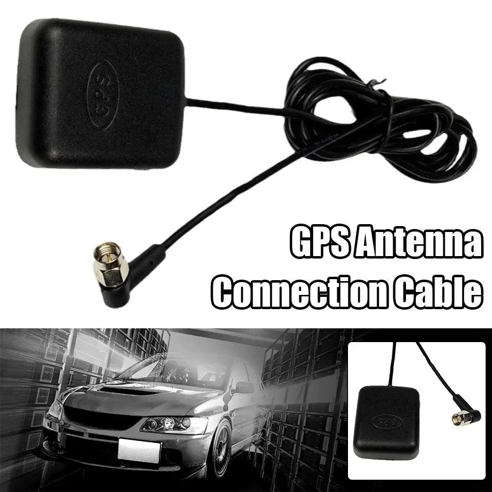 Car GPS Antenna SMA Connector 3 Meter Cable GPS Active Antenna Aerial Connector For Car Navigation Night Vision Camera Player