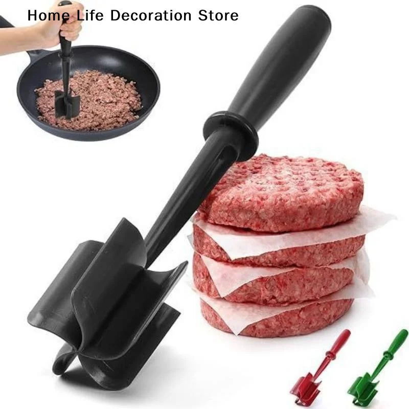 【H】1pcs Handheld Meat Chopper, Meat Shredder, Heat Resistant Suitable For Hamburger Meat Ground Beef Smasher