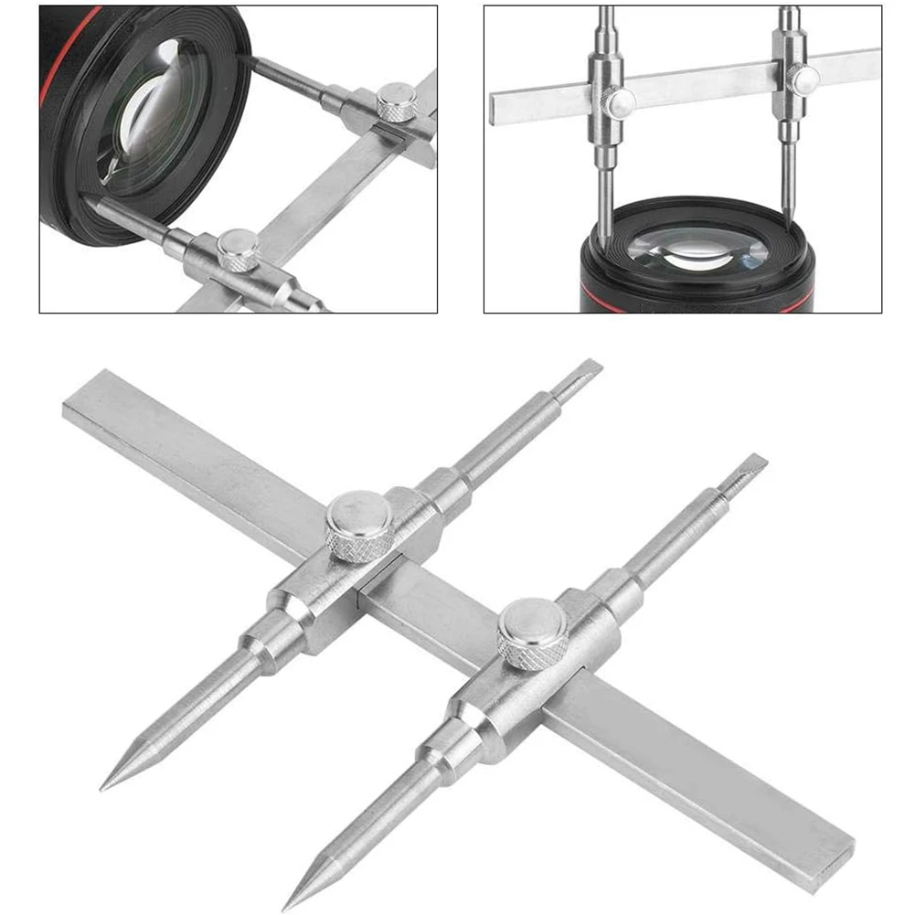 Camera Lens Repair Spanner Dual Tip Lens Repair Wrench Lens Spanner Wrench for Microscope/Surveying Prism/Spotting Scope Lens