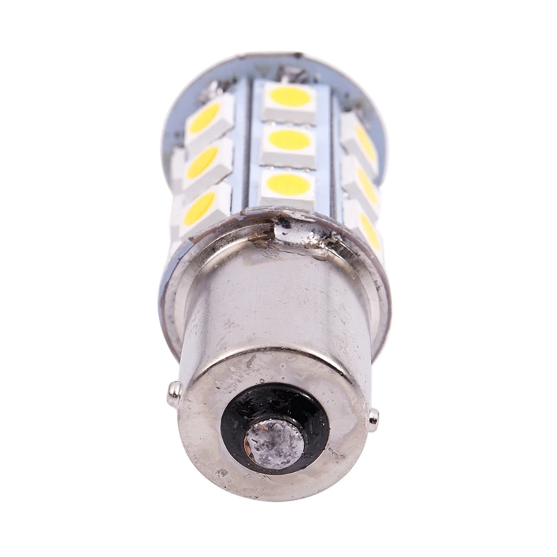 10X Warm White 27 SMD LED 1156 1141 1003 RV Camper Trailer lampadine interne