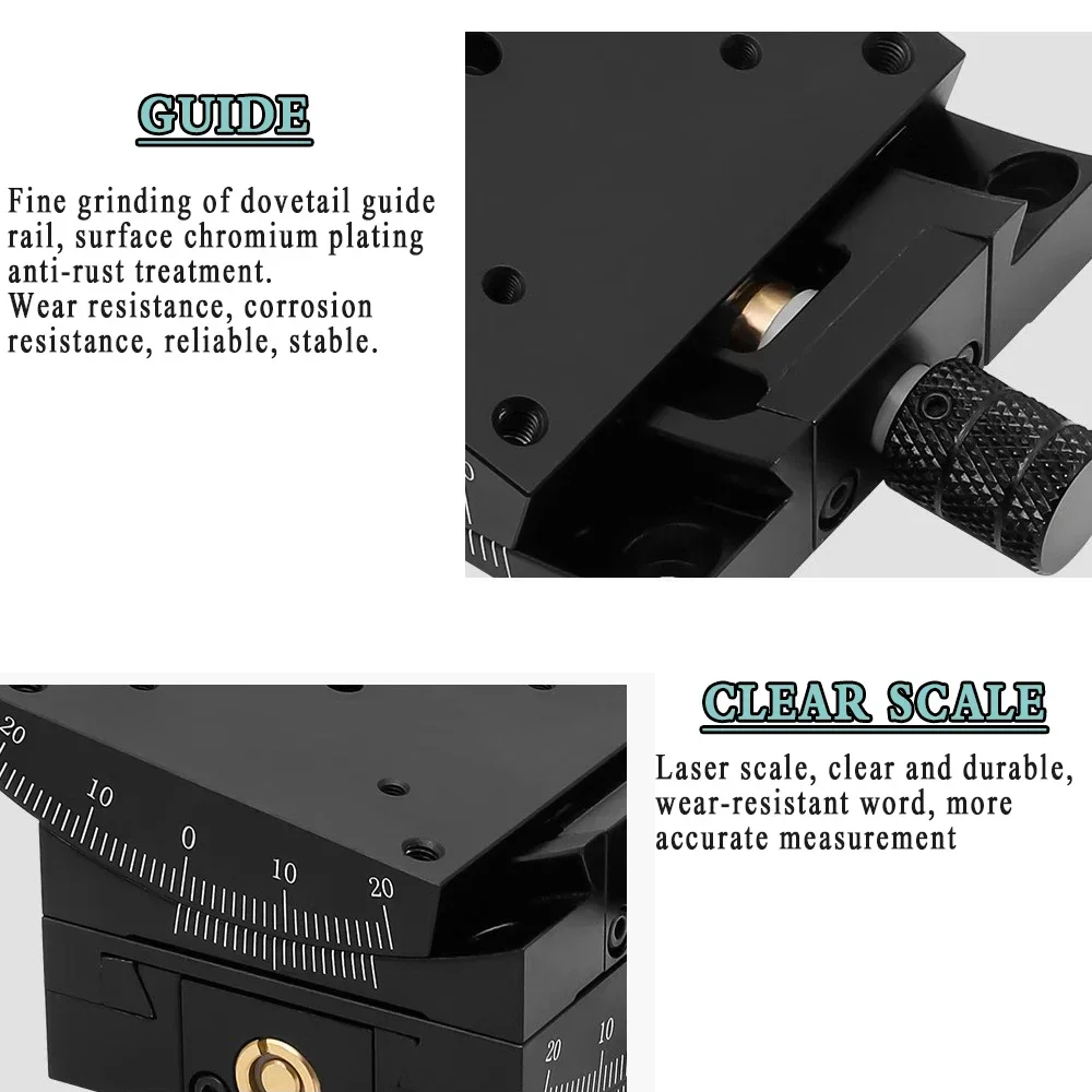 Precision X/XY Axis Stages Manual Goniometer Camera Optical Adjustment Frame Radian Angle Table Swing Angle Adjustment Table