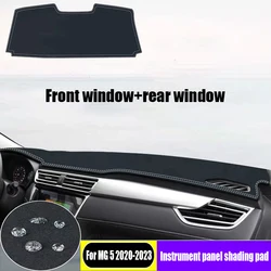 For MG 5 2023 2022 2021 2020 Interior sunblock and thermal insulation suede dashboard shading mat