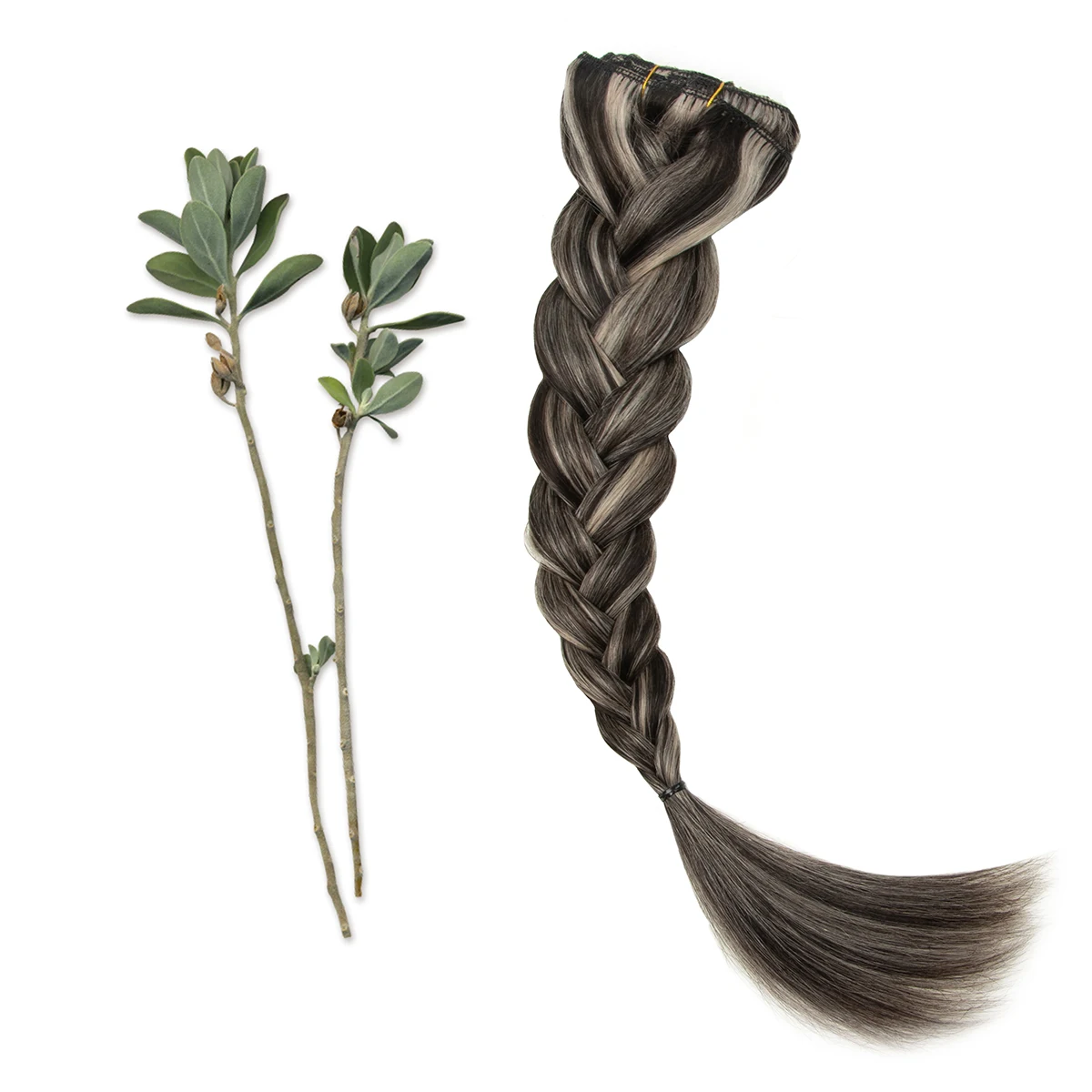 MRSHAIR Clip nelle estensioni dei capelli umani Reale naturale Remy Clip nelle estensioni dei capelli Doppia trama 7 pezzi Clip da 12-24 pollici sui capelli